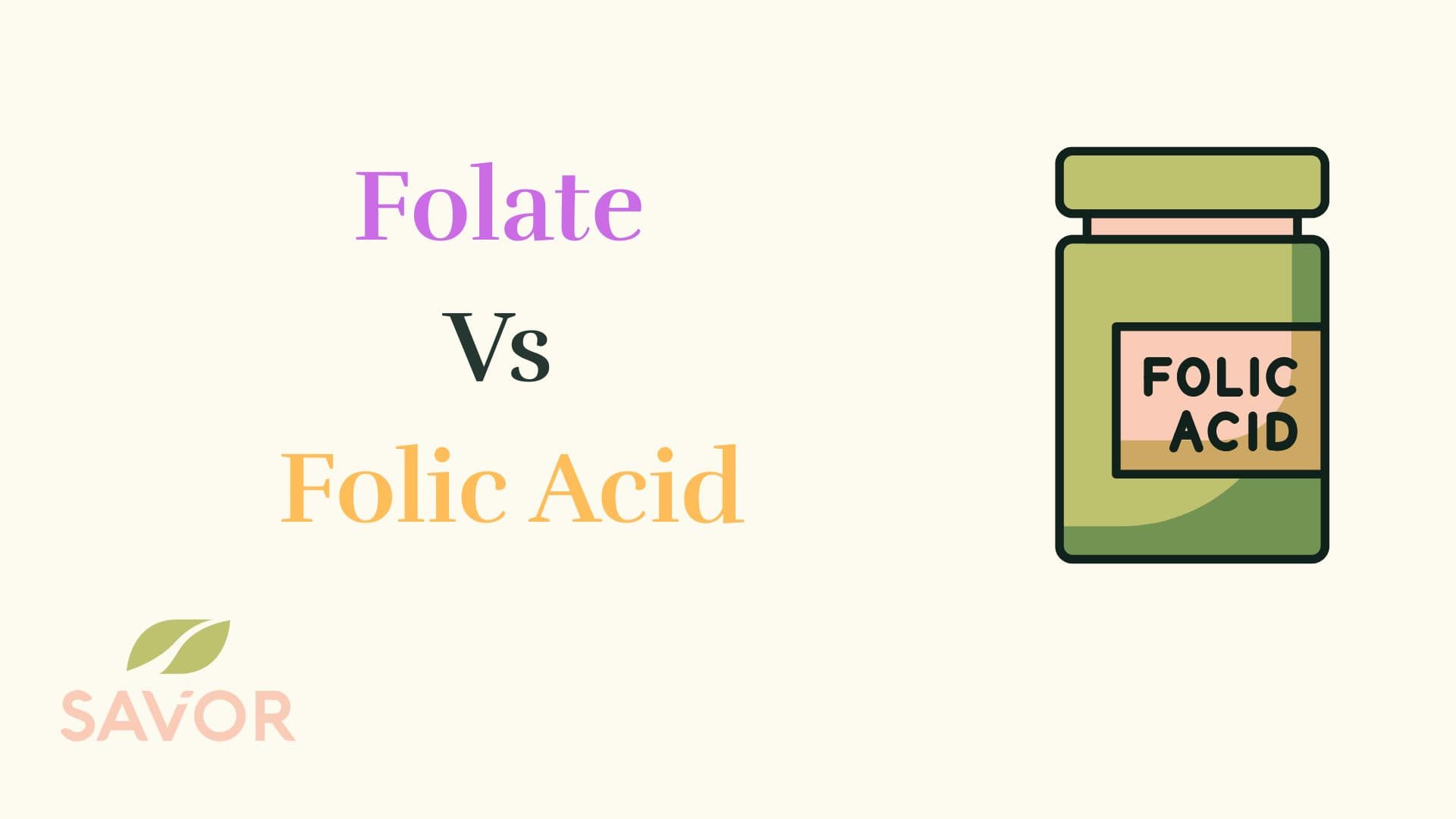Folate Vs Folic Acid