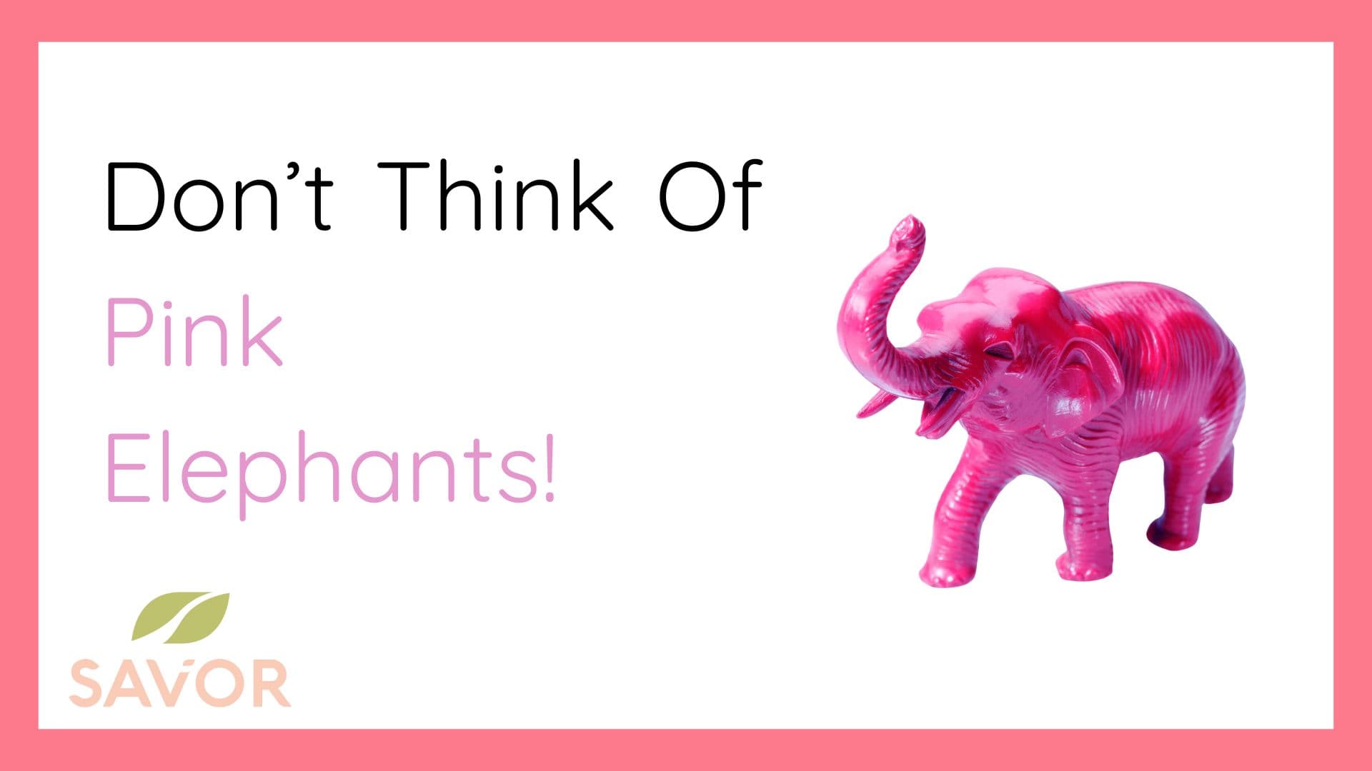 Don’t Think Of Pink Elephants!
